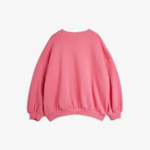 Mini Rodini Cat Chenille Sweatshirt – różowa bluza z kotkiem
